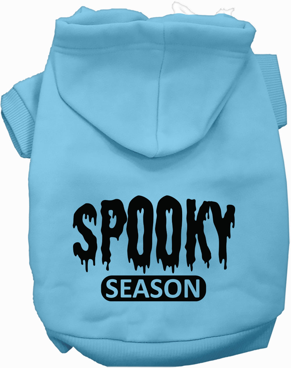 Light blue spooky season pet hoodie