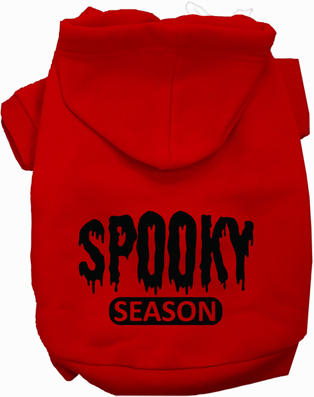Red spooky season pet hoodie
