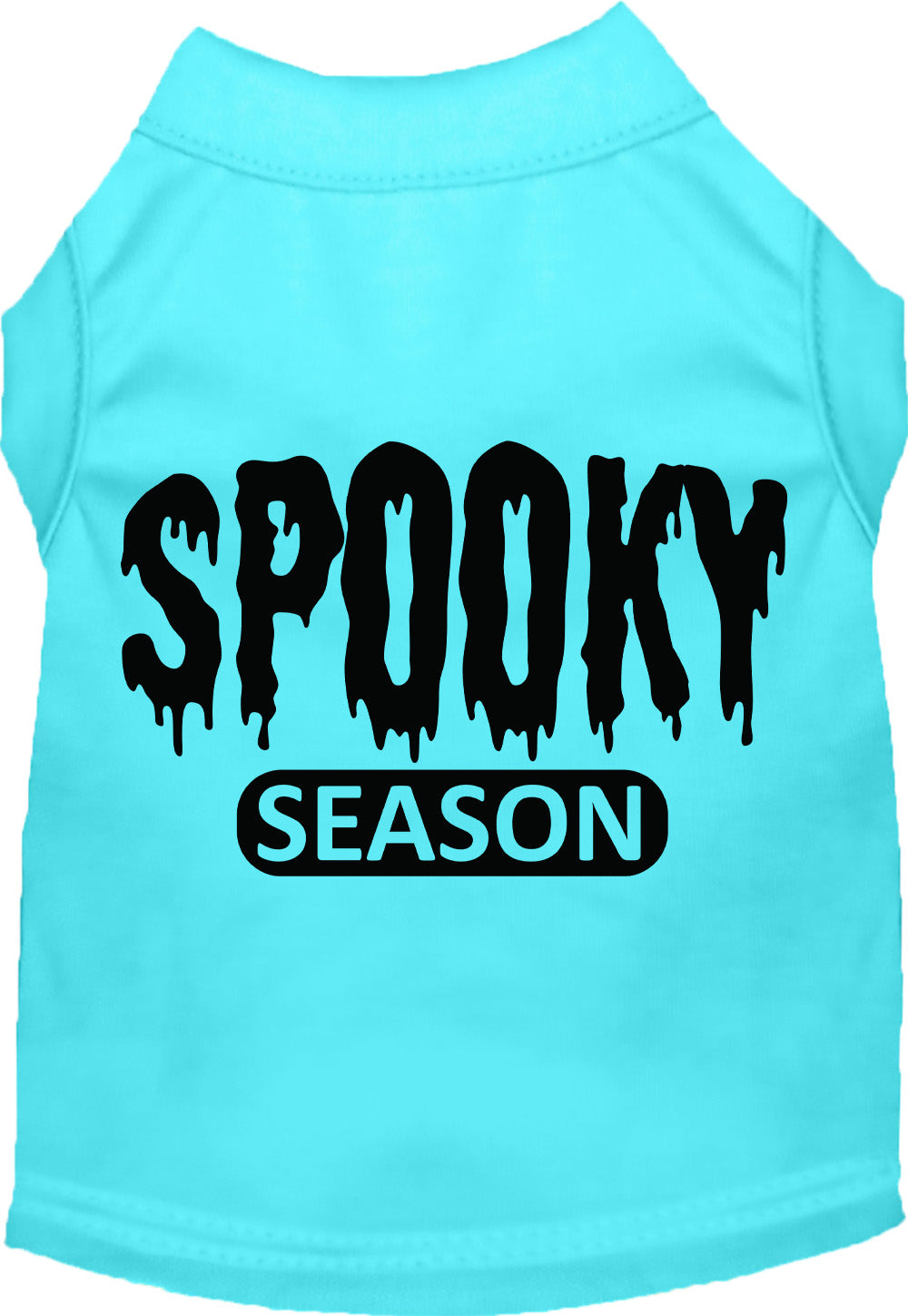 Aqua spooky season pet shirt