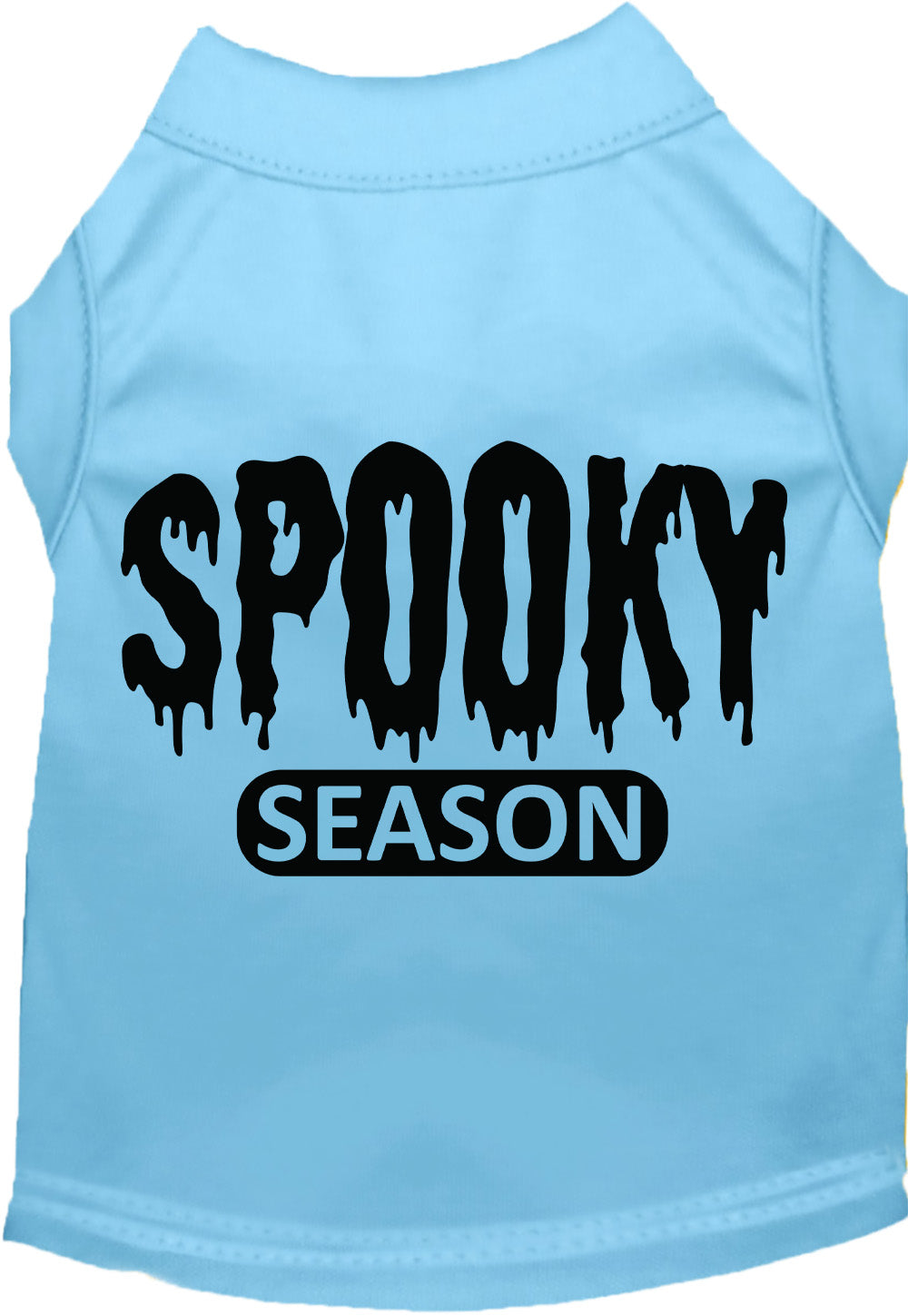 Light blue spooky season pet shirt