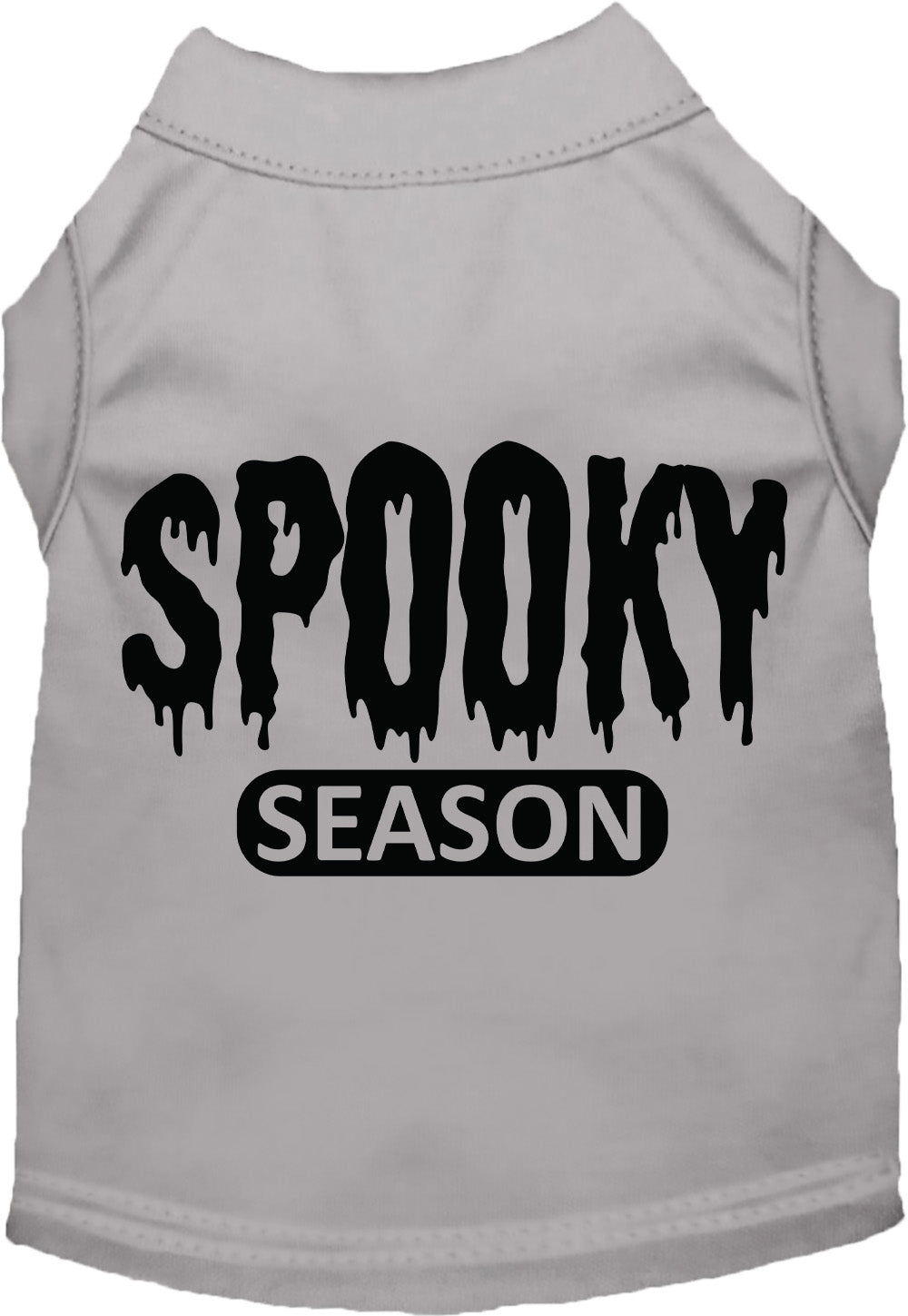 Gray spooky season pet shirt