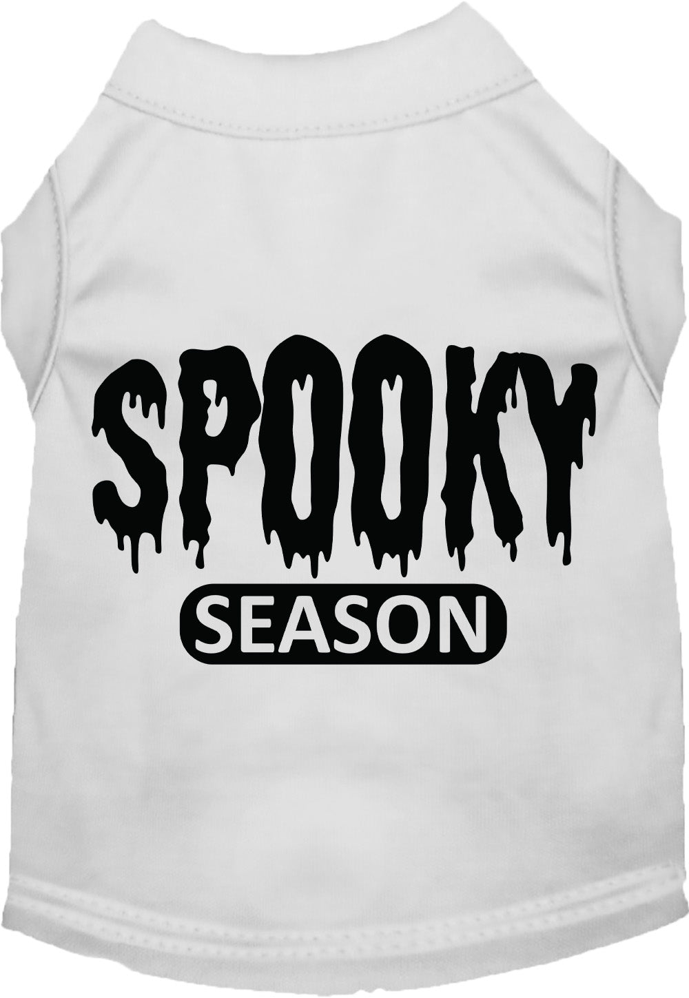 White spooky season pet shirt