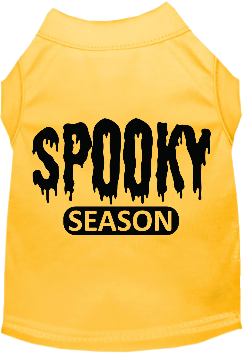 Yellow spooky season pet shirt