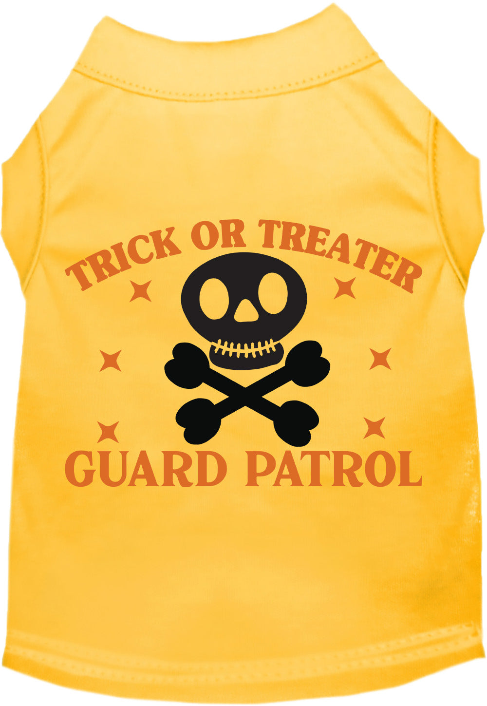 Yellow Trick or Treater Guard Patrol pet shirt