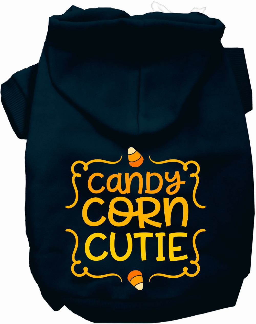 Navy Candy Corn Cutie Pet Hoodie