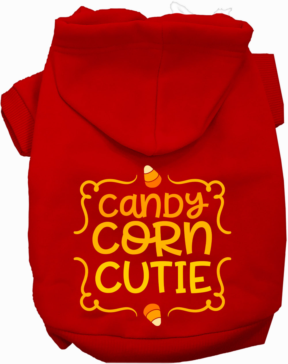 Red Candy Corn Cutie Pet Hoodie