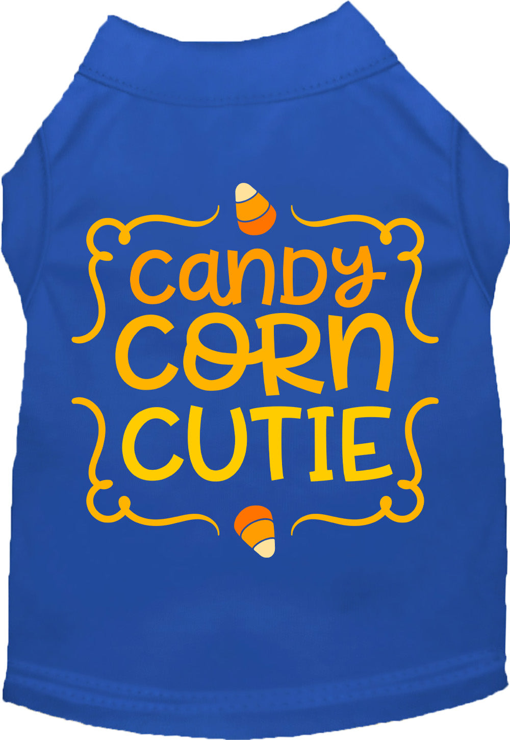 Blue Candy Corn Cutie pet shirt