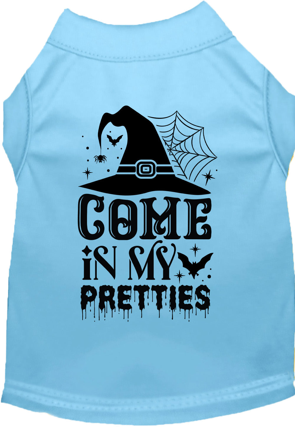 Light blue Come In My Pretties Halloween pet shirt
