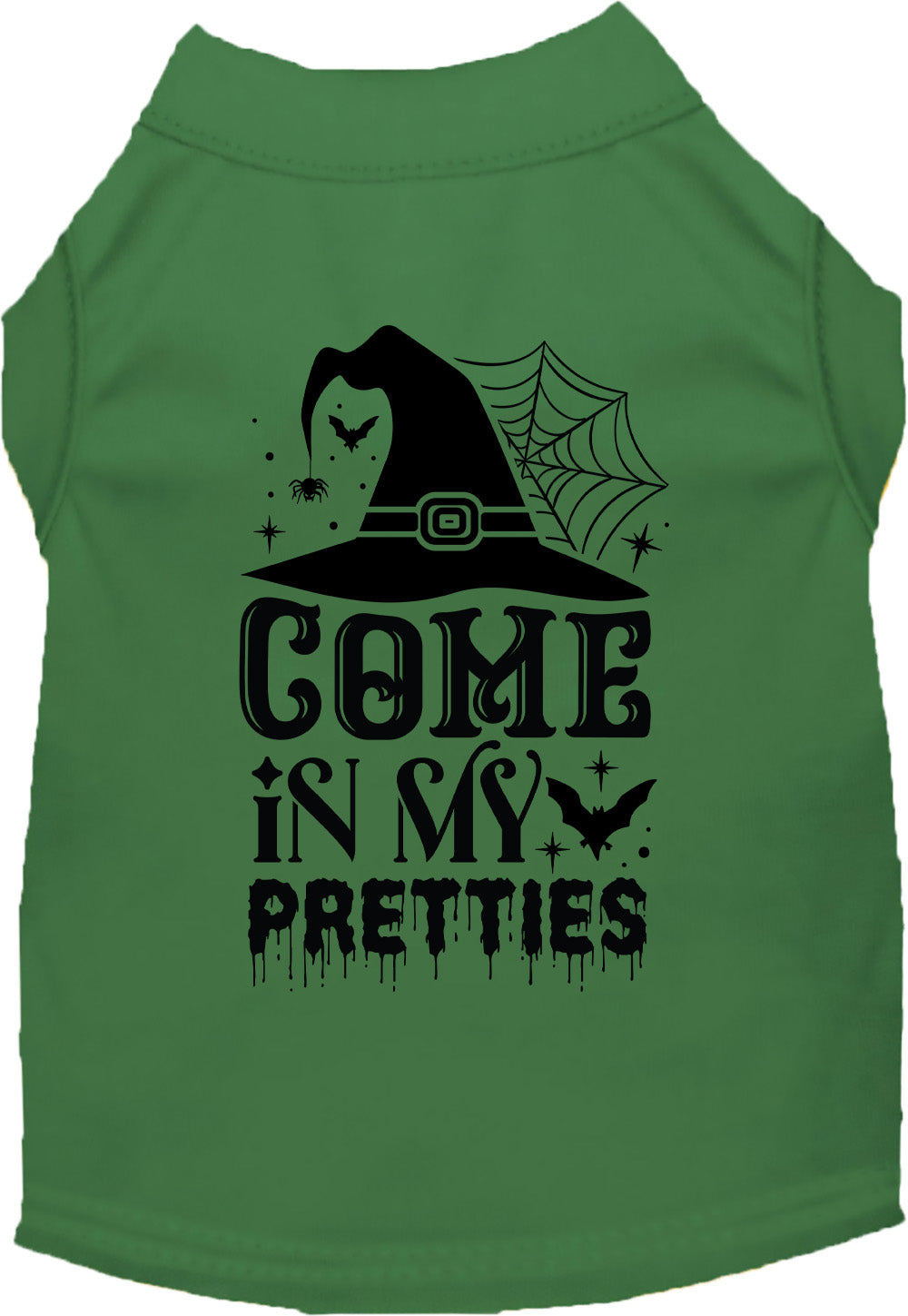 Green Come In My Pretties Halloween pet shirt