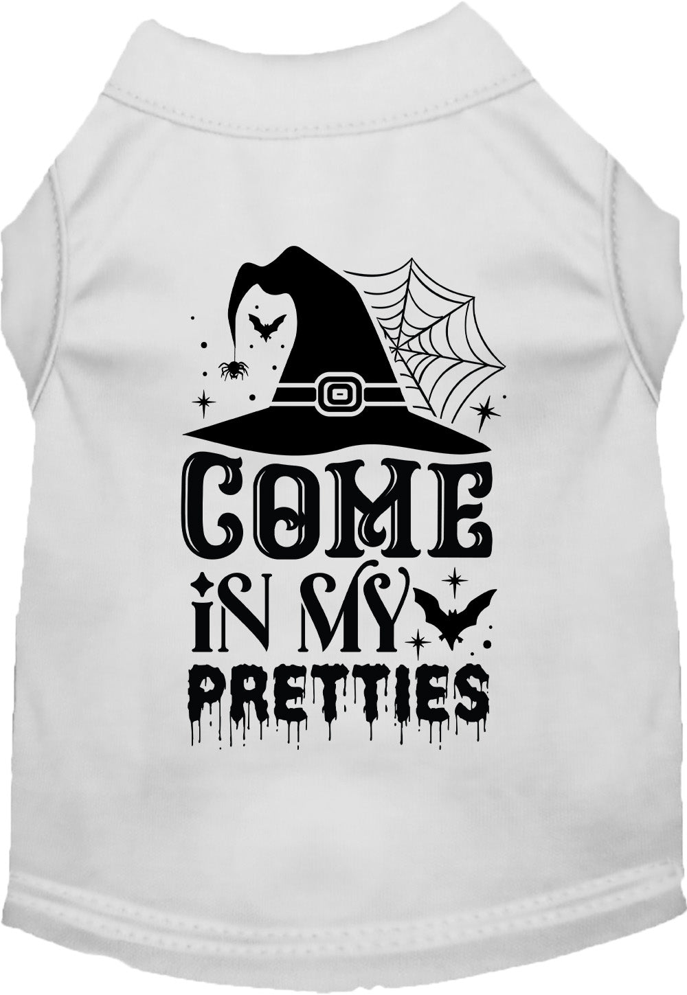 White Come In My Pretties Halloween pet shirt