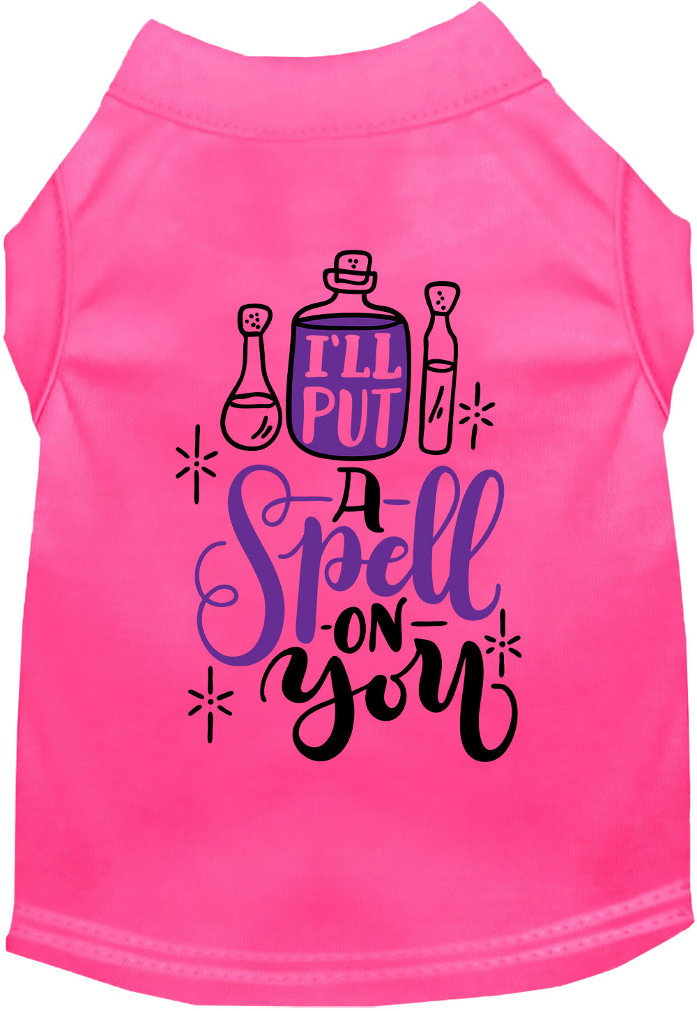 Pink 'Put a Spell on You' pet shirt