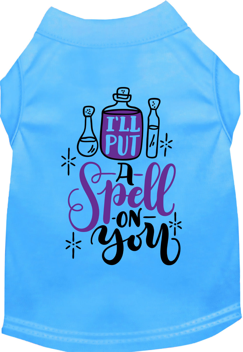 Blue 'Put a Spell on You' pet shirt