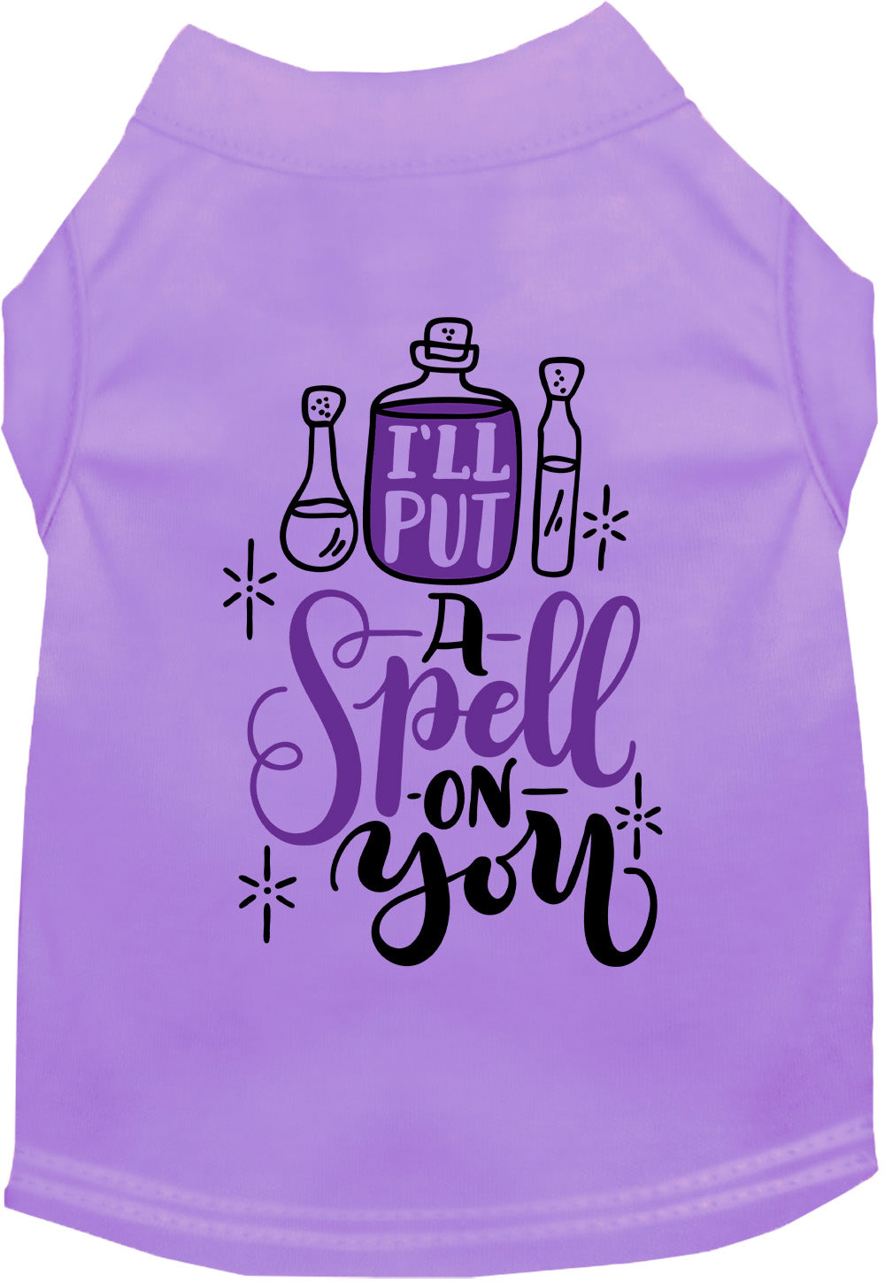 Purple 'Put a Spell on You' pet shirt