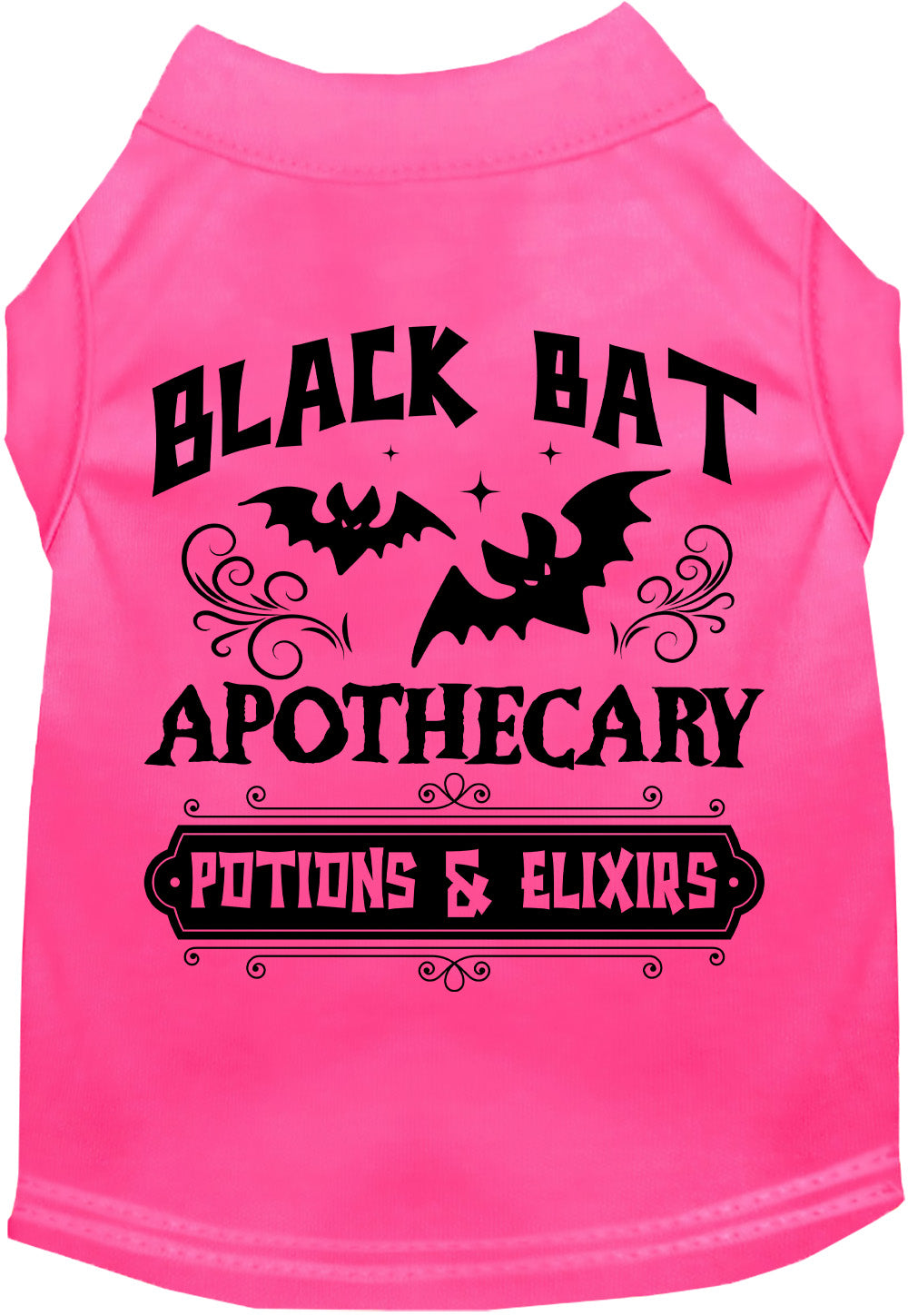 Pink Black Bat Apothecary Potion Pet Shirt