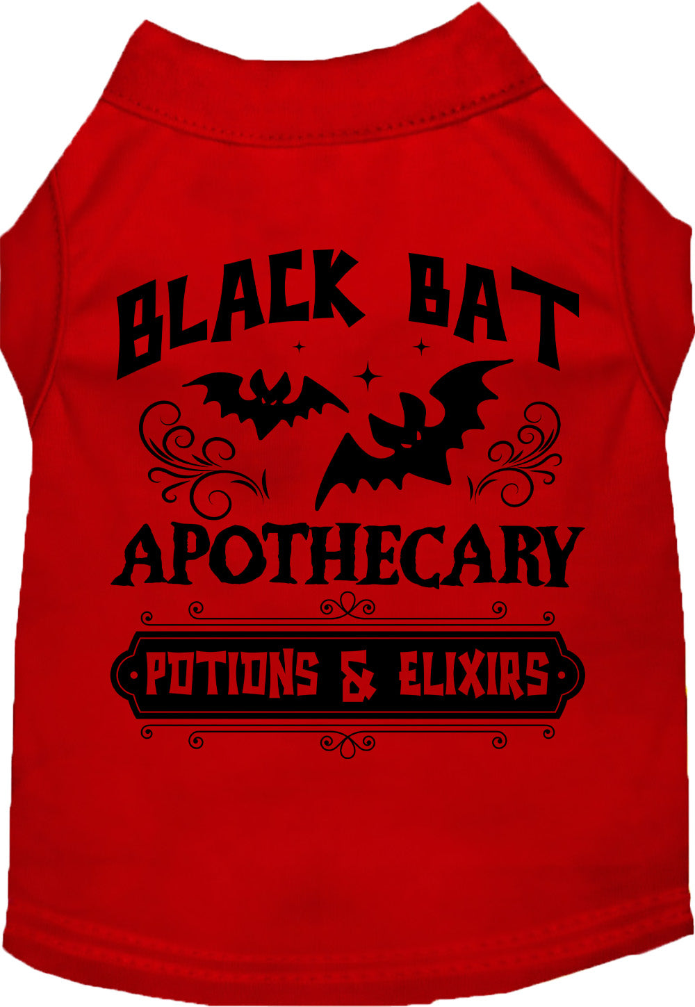 Red Black Bat Apothecary Potion Pet Shirt