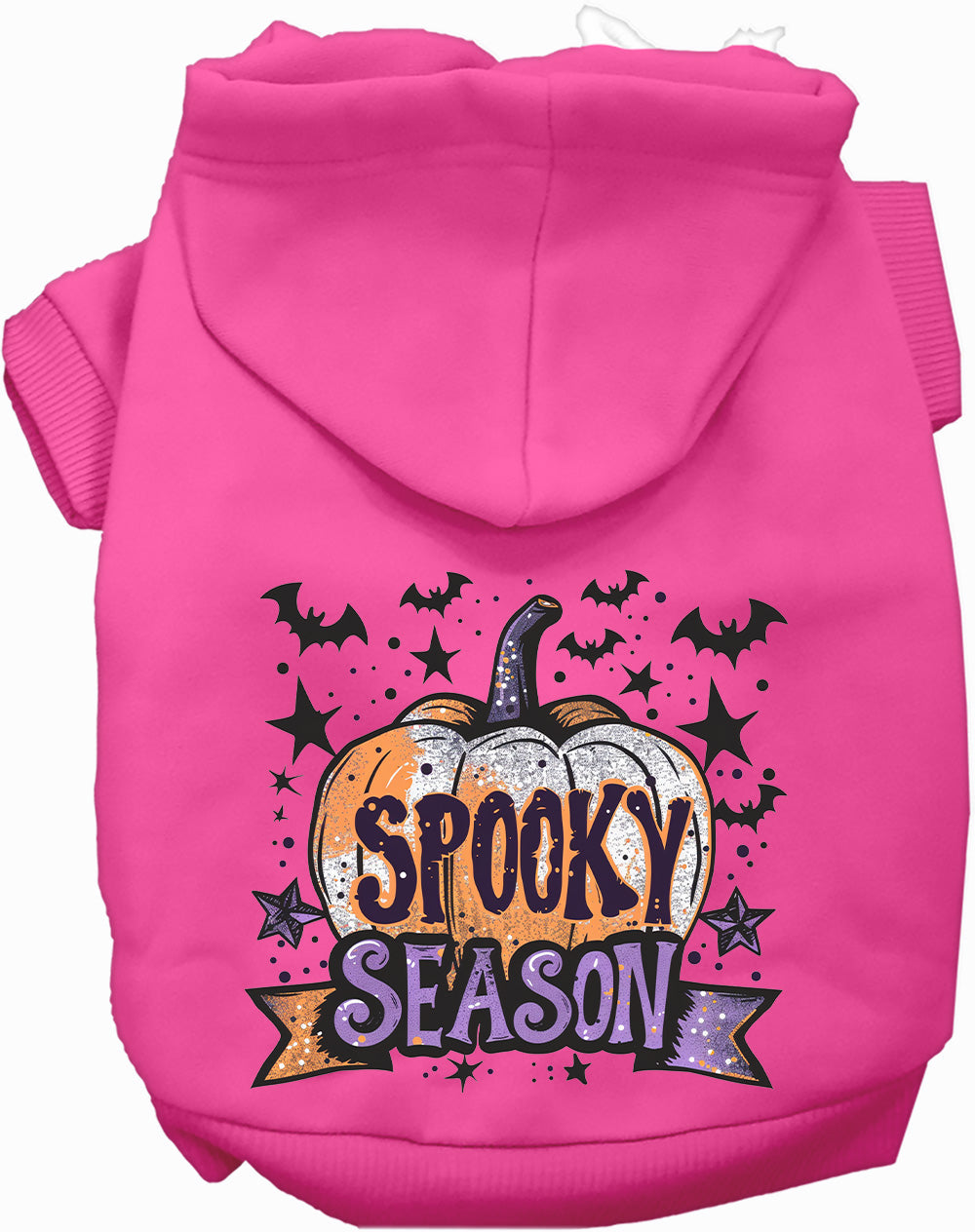 Pink Batty Spooky Season Pet Hoodie
