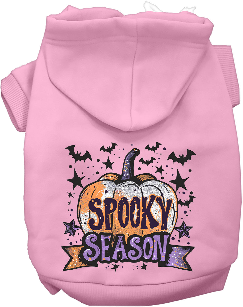 Light Pink Batty Spooky Season Pet Hoodie