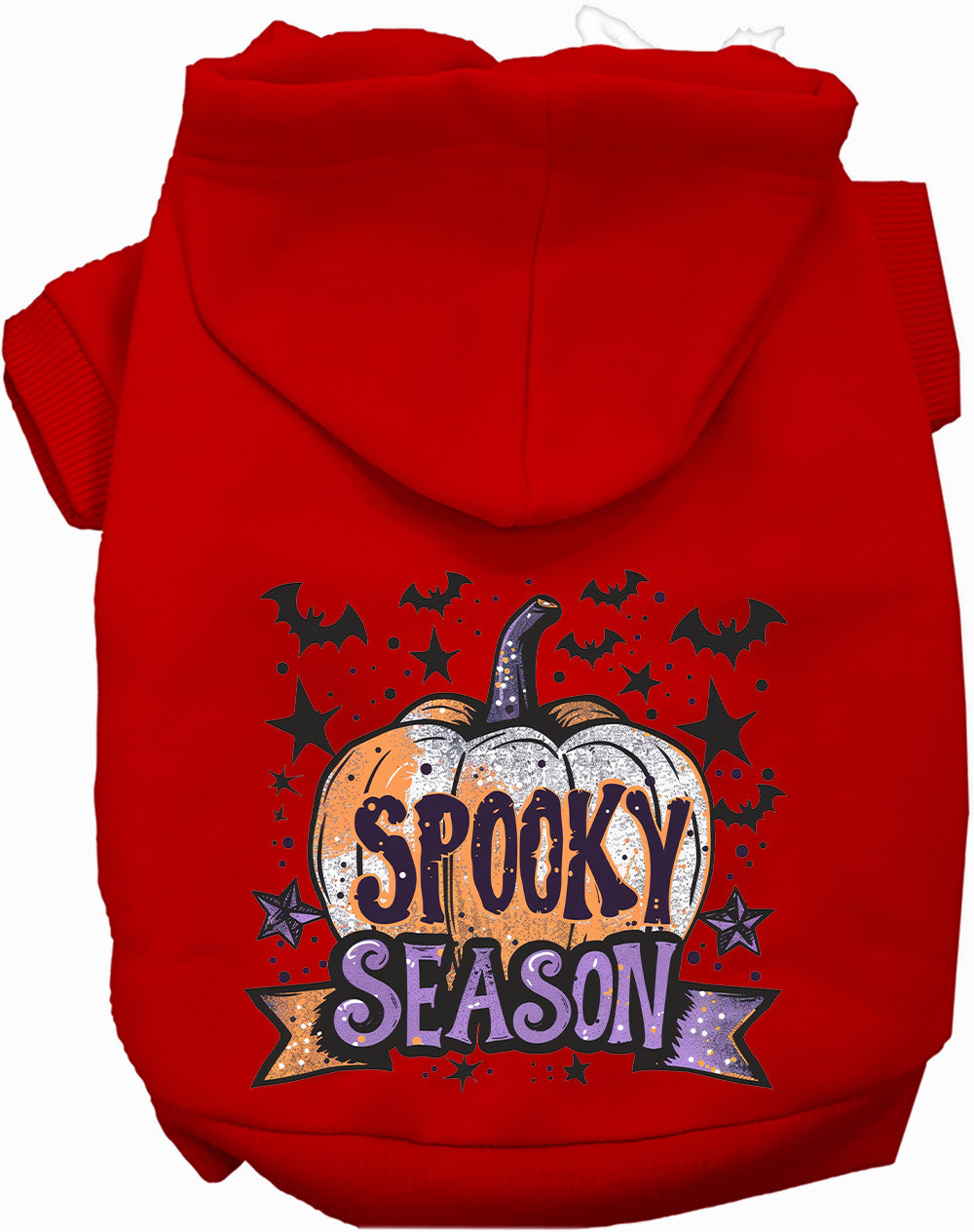 Red Batty Spooky Season Pet Hoodie