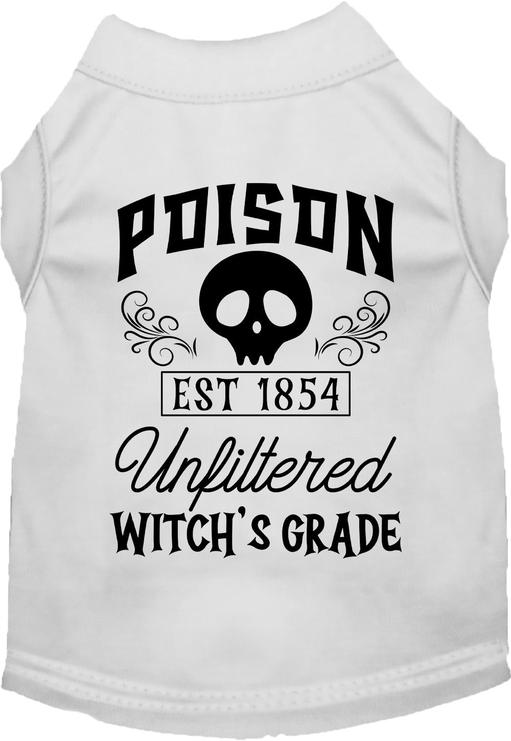 White poison bottle costume pet shirt