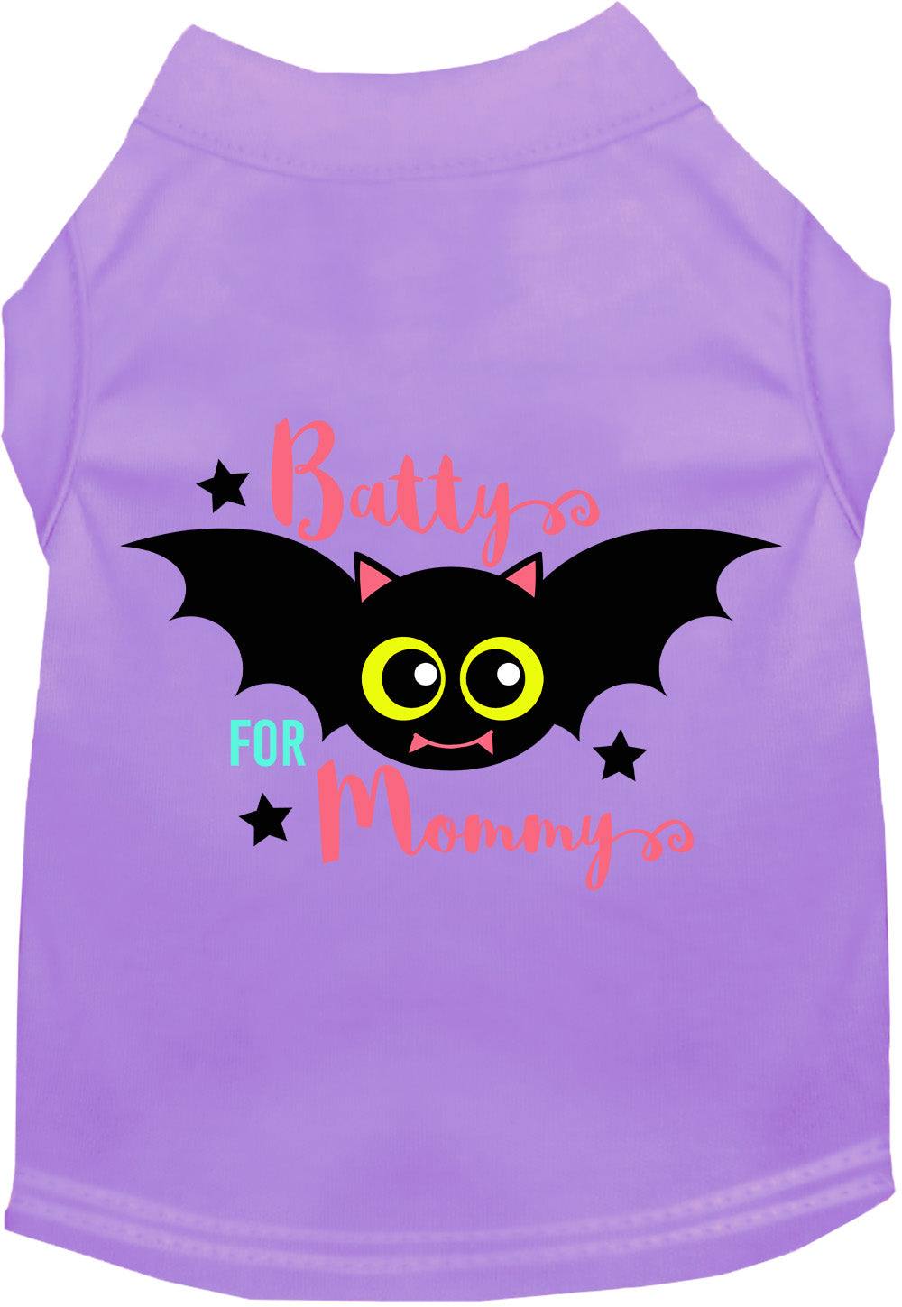 Lavender Batty for Mommy pet shirt with bat design