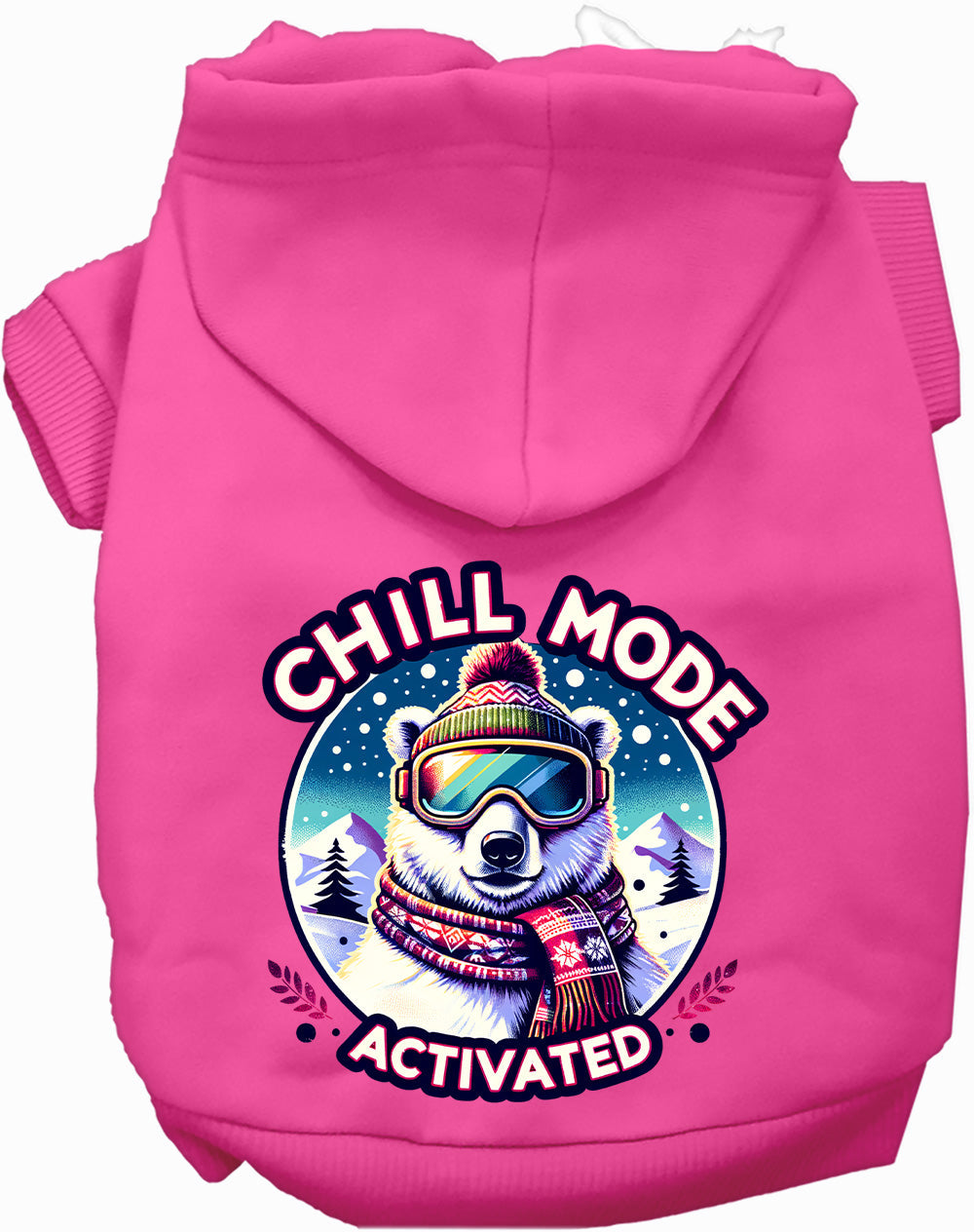 Pink Chill Mode Activated Pet Hoodie
