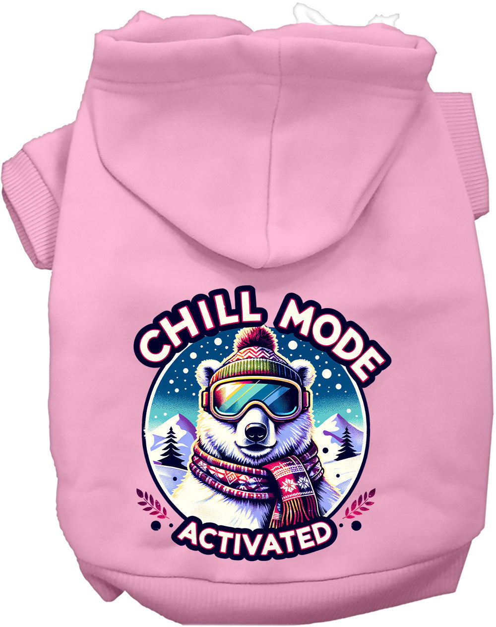 Light pink Chill Mode Activated Pet Hoodie