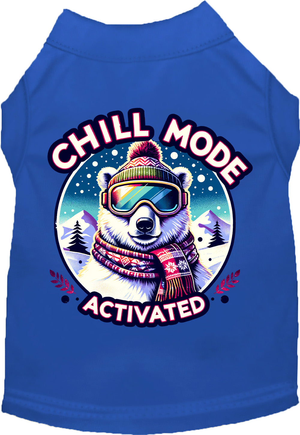 Royal Blue Chill Mode Activated Pet Shirt