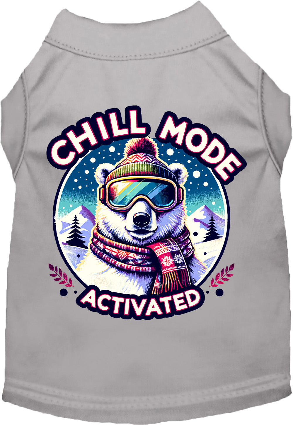 Gray Chill Mode Activated Pet Shirt