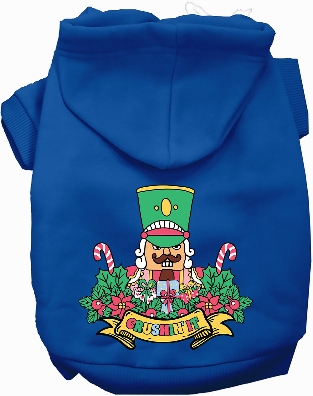 Royal Blue Crushin' It Nutcracker Style Pet Hoodie