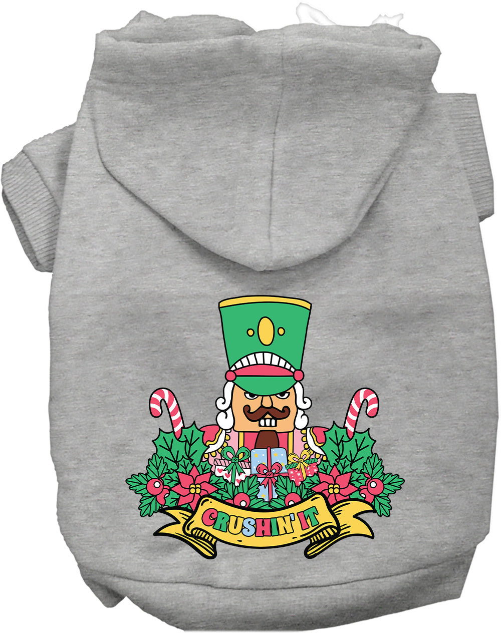 Gray Crushin' It Nutcracker Style Pet Hoodie