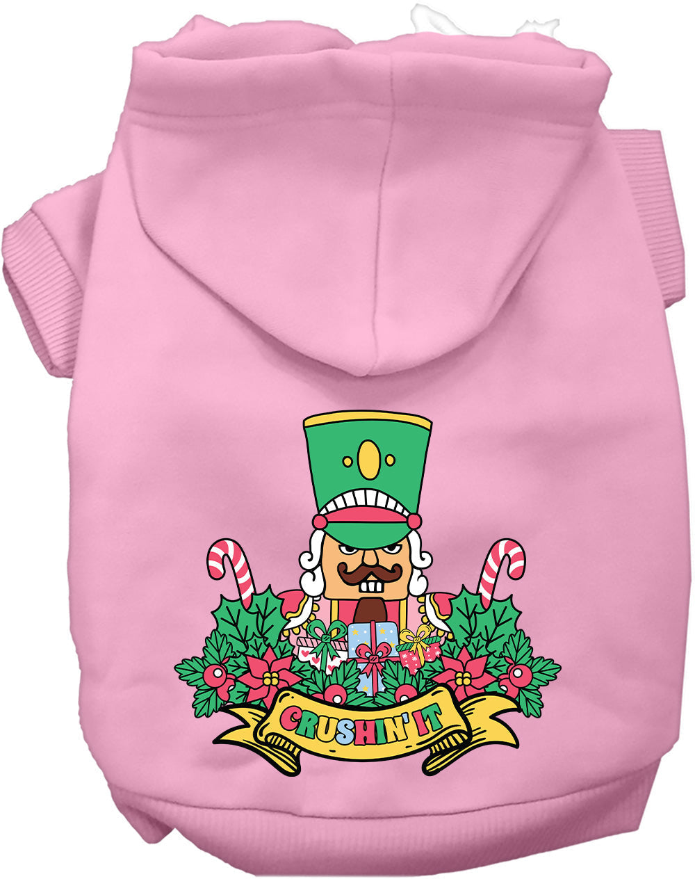 Light Pink Crushin' It Nutcracker Style Pet Hoodie