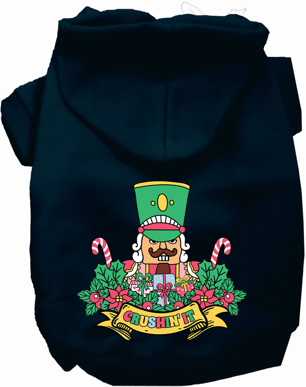 Black Crushin' It Nutcracker Style Pet Hoodie