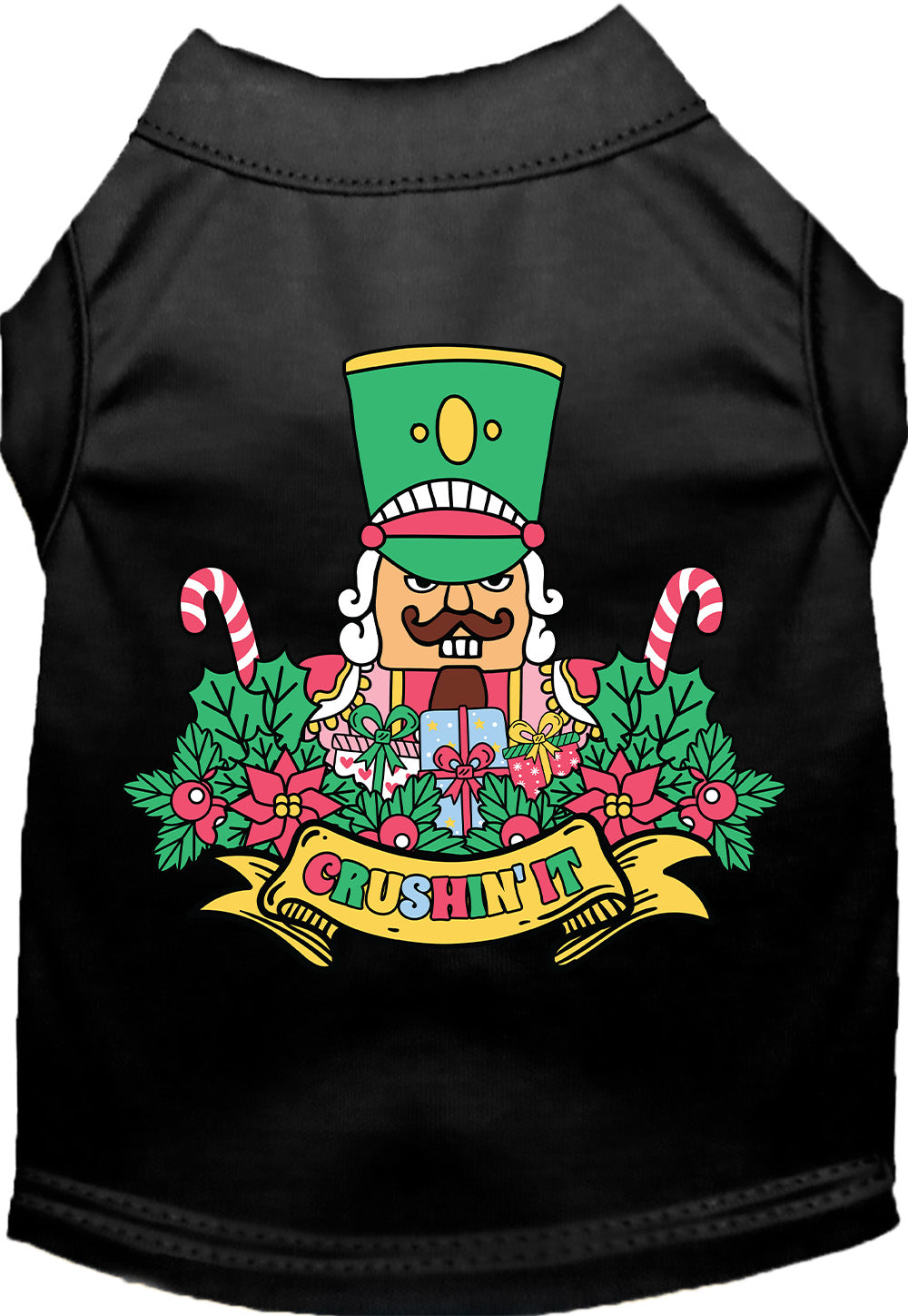 Black Crushin' It Nutcracker Style Pet Shirt