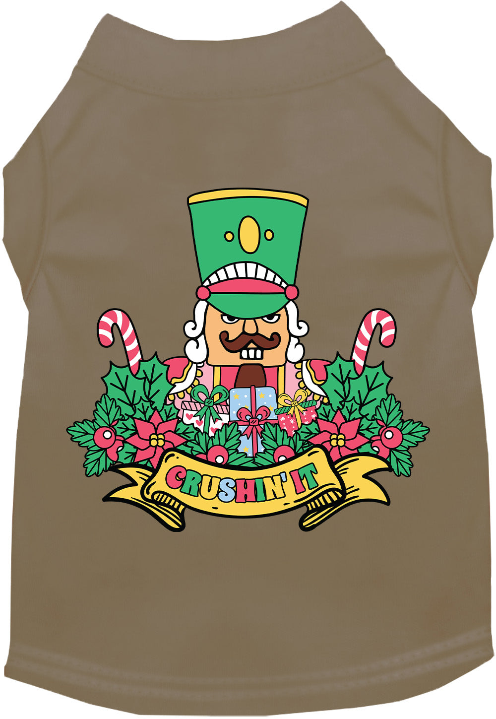 Khaki Crushin' It Nutcracker Style Pet Shirt