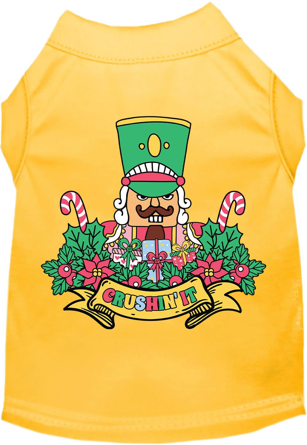 Yellow Crushin' It Nutcracker Style Pet Shirt