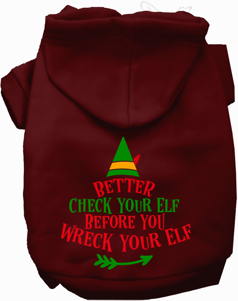 Check Your Elf Christmas Pet Hoodie