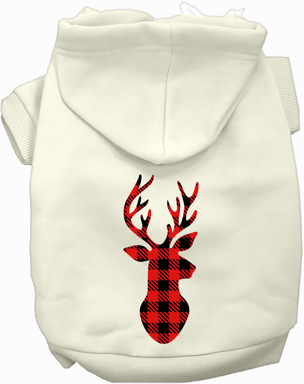 White Buffalo Check Deer Pet Hoodie