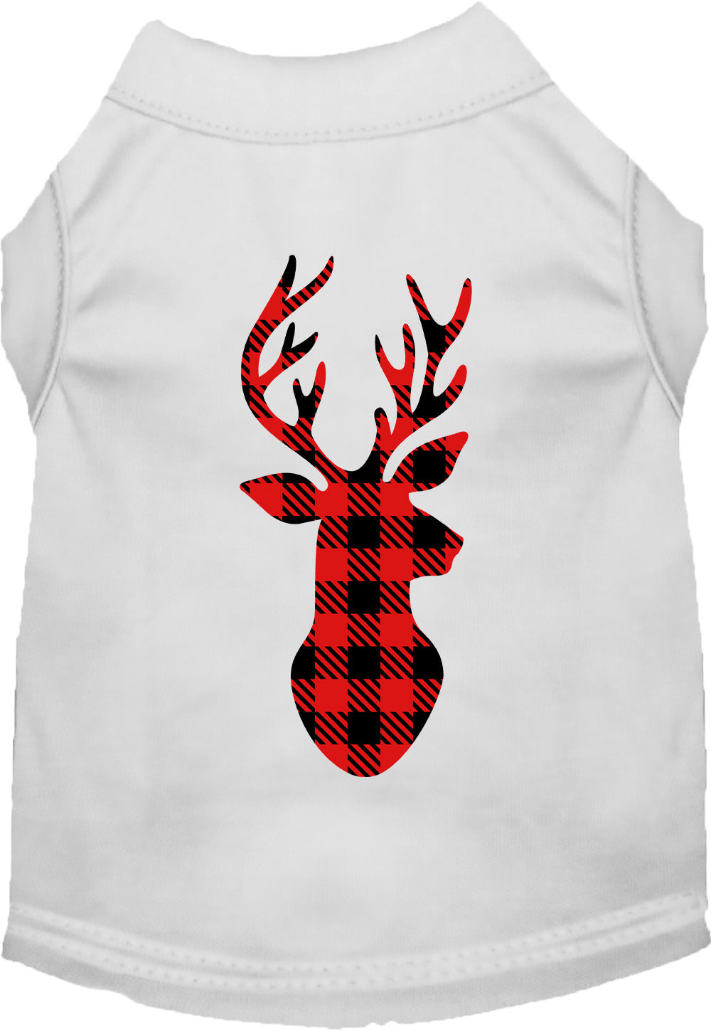 White buffalo check deer pet shirt