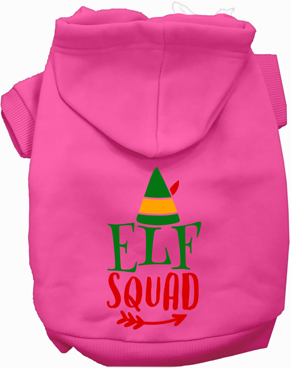 Pink Elf Squad Pet Hoodie for dogs