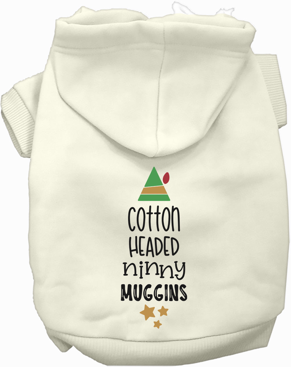 Ivory Cotton Headed Ninny Muggins Pet Hoodie