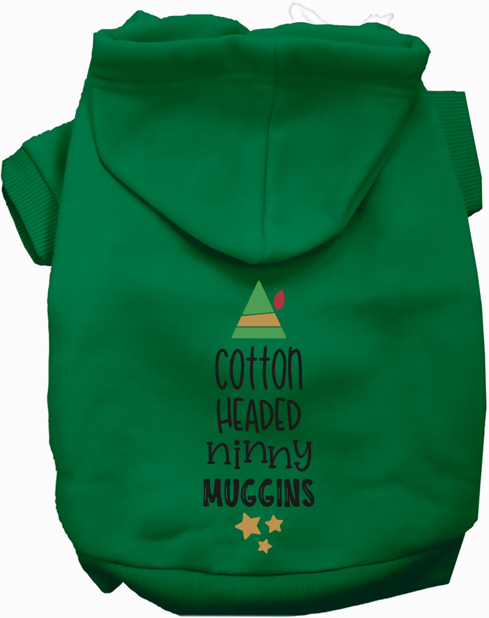 Green Cotton Headed Ninny Muggins Pet Hoodie