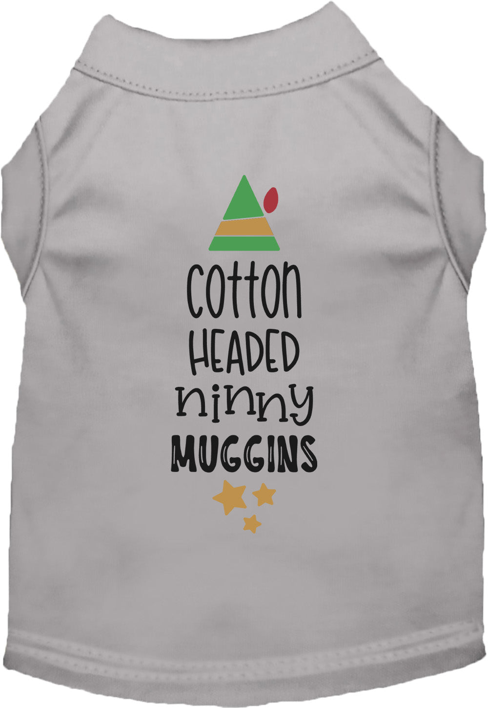 Gray Cotton Headed Ninny Muggins pet shirt