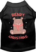 Black Beary Christmas pet shirt with bear design