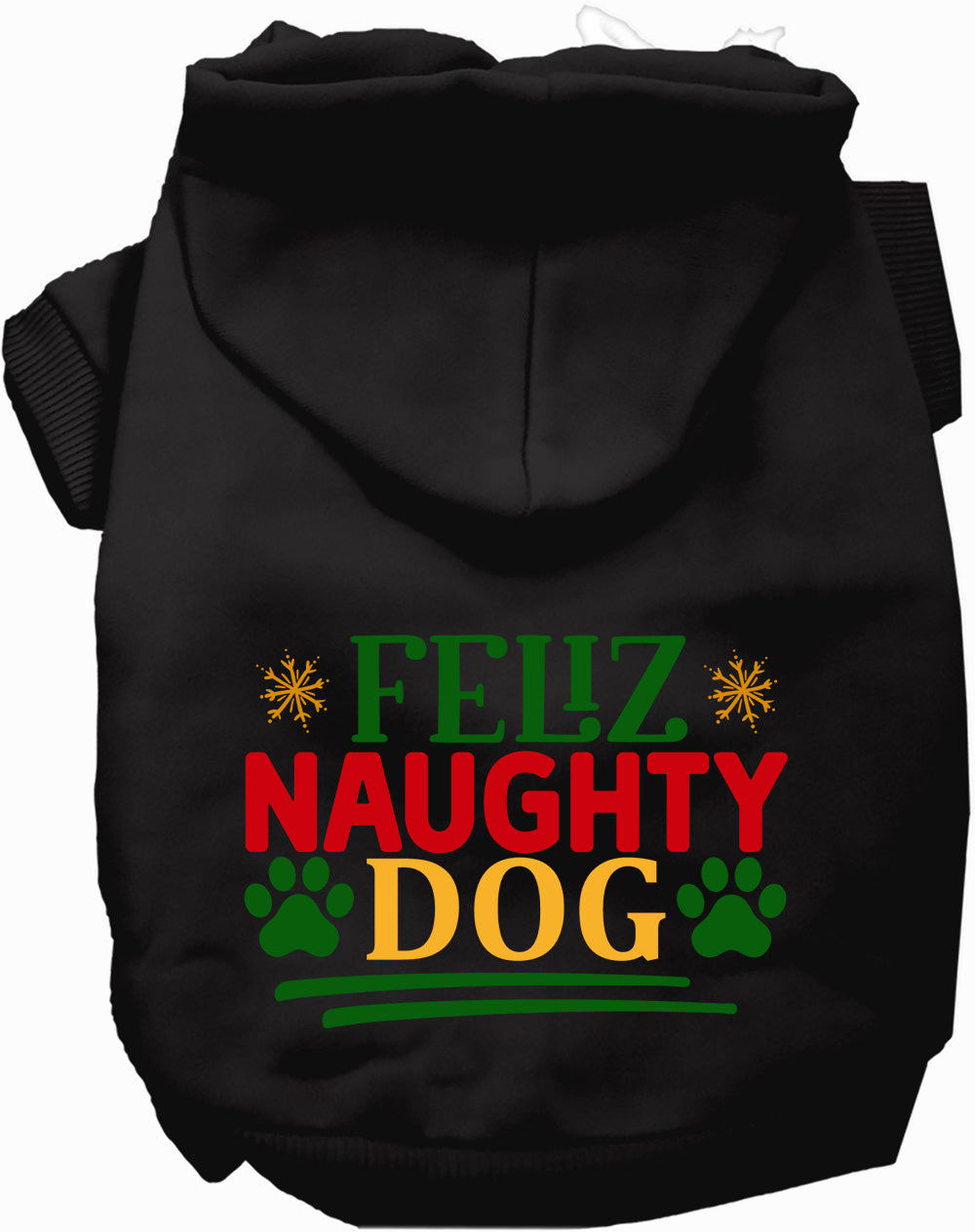 Black Feliz Naughty Dog Pet Hoodie