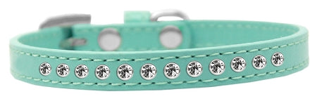 Bezel Set Clear Crystal Puppy Collar