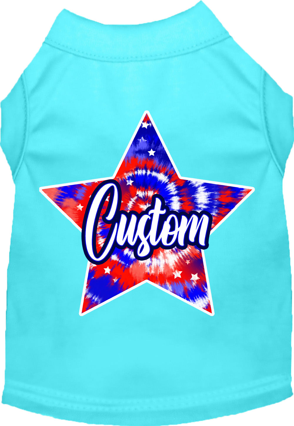 Custom Patriotic Tie Dye Pet Shirt