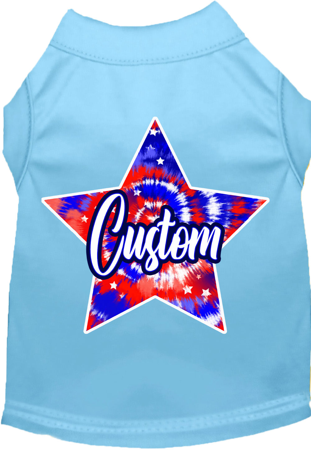 Custom Patriotic Tie Dye Pet Shirt