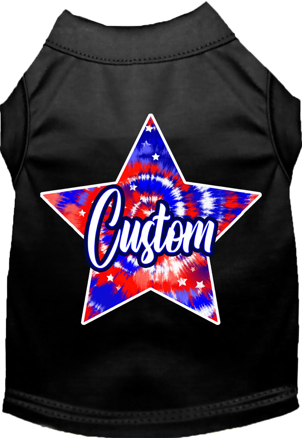 Custom Patriotic Tie Dye Pet Shirt