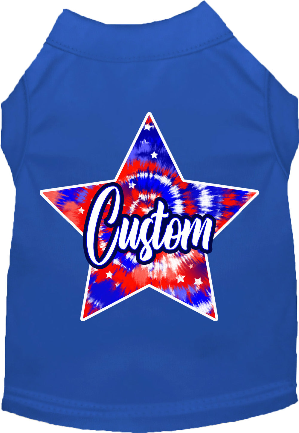 Custom Patriotic Tie Dye Pet Shirt