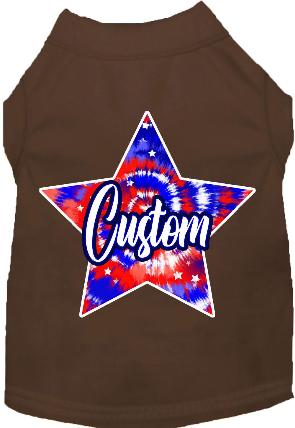 Custom Patriotic Tie Dye Pet Shirt